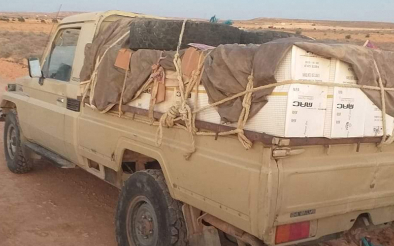 حجز كميات من البضائع المهربة