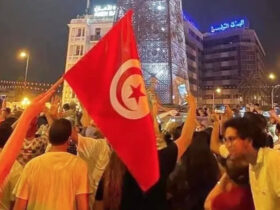احتفالات الدستور شارع الحبيب بورقيبة تونس
