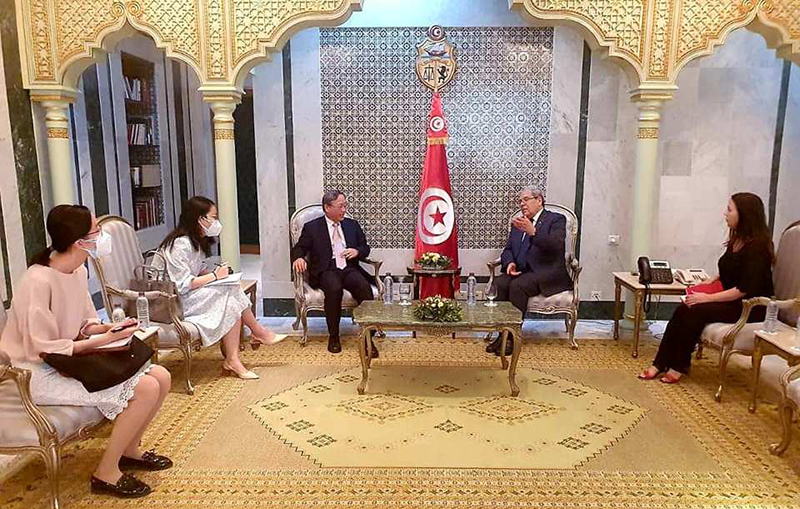 وزير الخارجية يستقبل سفير الصّين بتونس