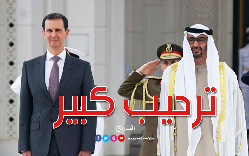 بشار الأسد ومحمد بن زايد آل نهيان